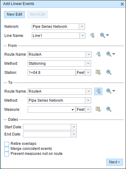 Using the Stationing method