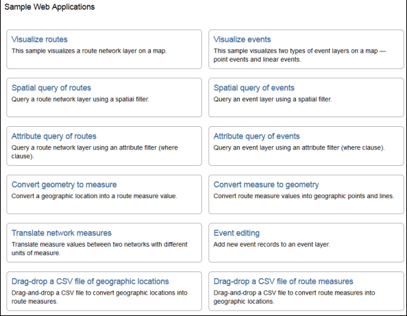 REST API sample web applications